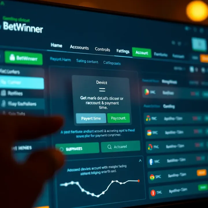 User interface displaying BetWinner registration form on a digital device