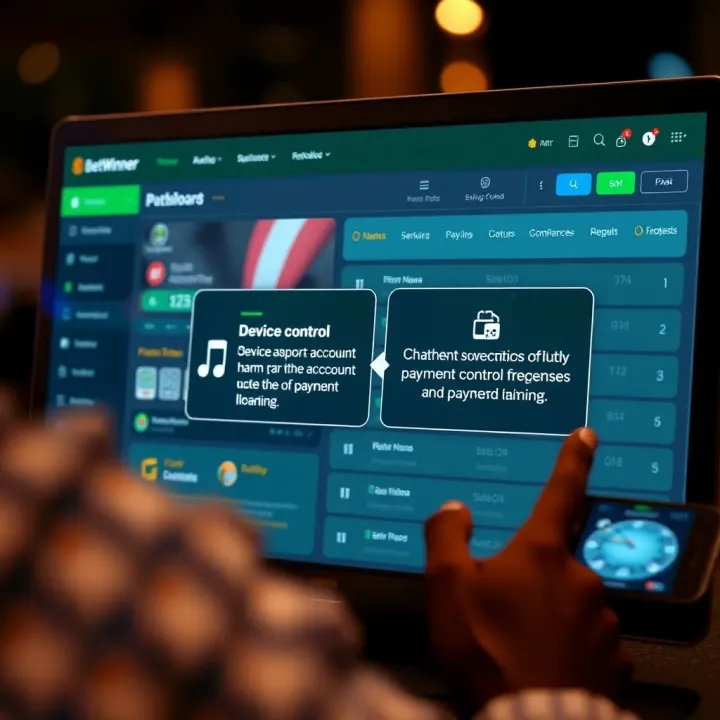 Betwinner App Connection Issue on Nigerian Mobile Device Mobile device displaying Betwinner app with error notification suggesting connection issue