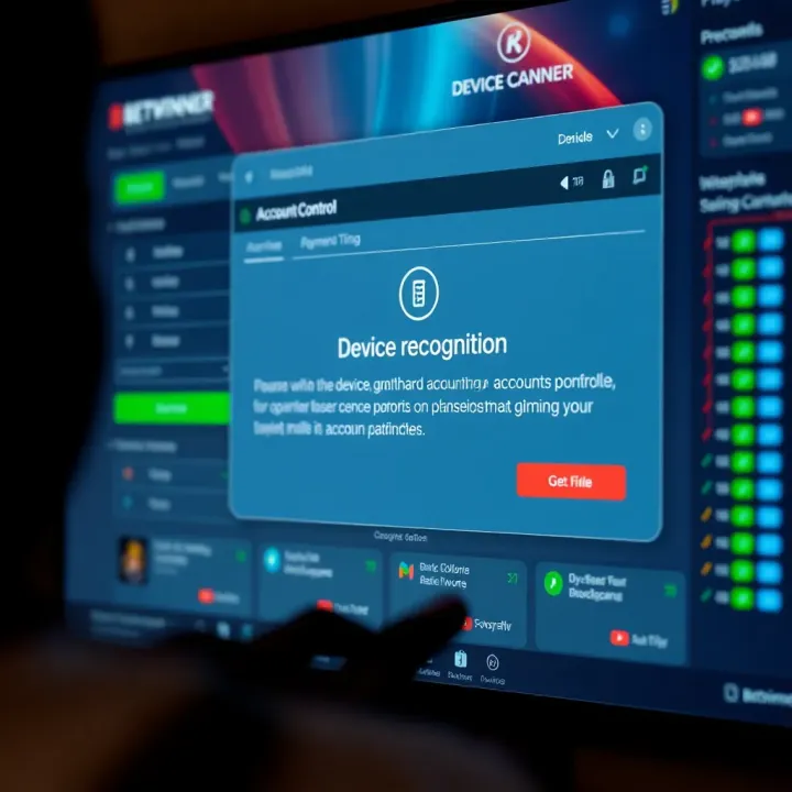 Illustration of a secure betting interface with highlighted safety tips and warnings for responsible gambling