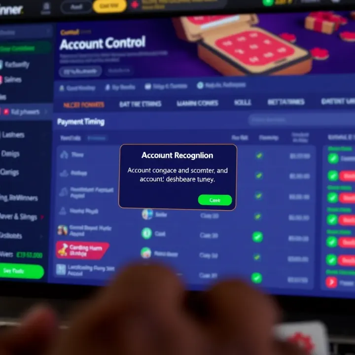 Digital Scratch Card Interface on Betting Platform Illustration showing a digital scratch card interface with bright colors and betting icons on a mobile device