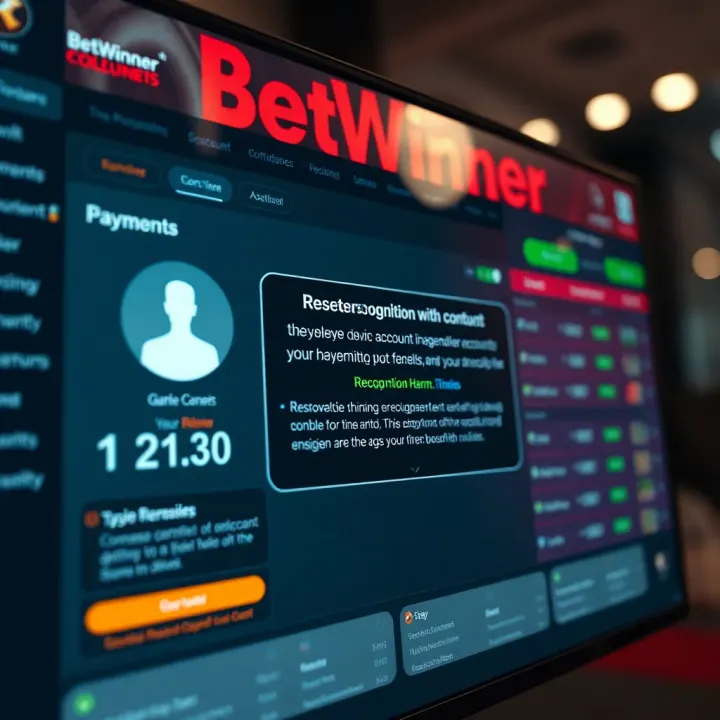 Dashboard displaying betting options and features on BetWinner platform