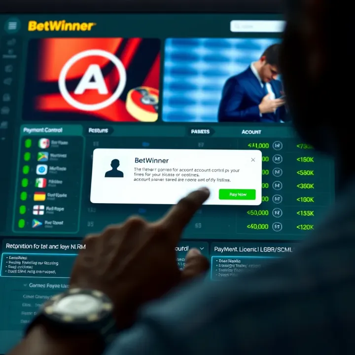 Dashboard view of Betwinner platform showing Nigerian Professional Football League betting options