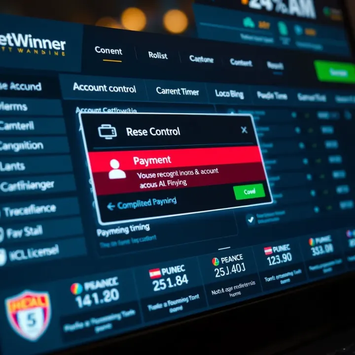User logging into Betwinner platform using secure credentials on a digital device